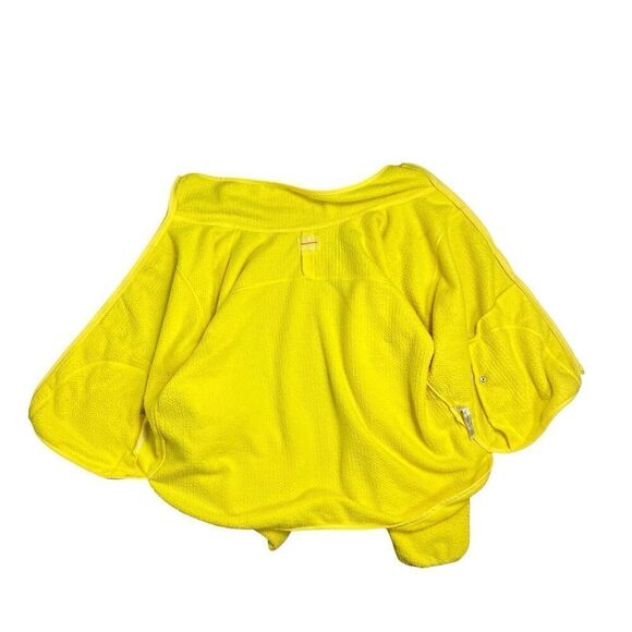 Free People Jacket WMNS S Yellow‎ Movement Ziggy Zip up Fleece in Sundance - Picture 7 of 12